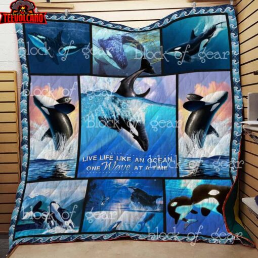 Whale 3D Quilt Blanket