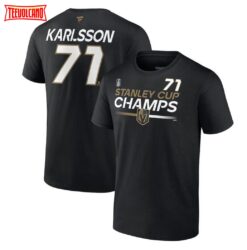 William Karlsson Vegas Golden Knights 2023 Stanley Cup Champions Name & Number T-Shirt