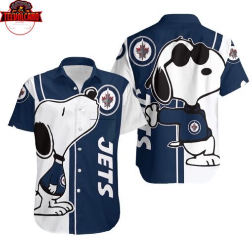 Winnipeg Jets Snoopy Hawaiian Shirts