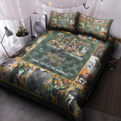 100th Green Bay Packers Quilt Bed Bedding Set