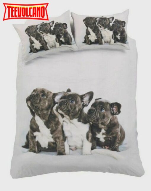 3D Frenchie French Bull Dog Bed Sheets Duvet Cover