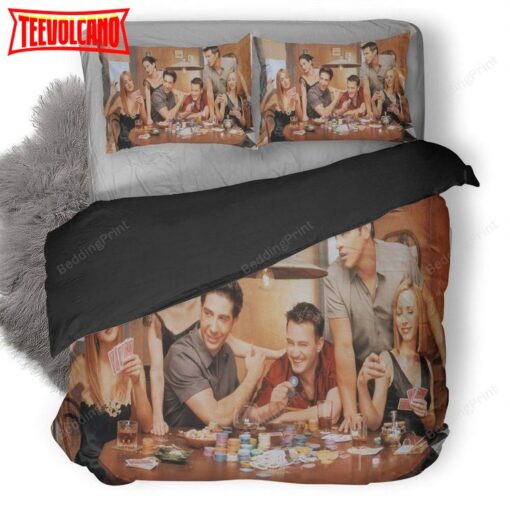 3D Friends TV Show Playing Cards Duvet Bedding Set