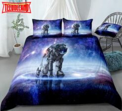 3d Galaxy Astronaut Bed Sheets Duvet Cover