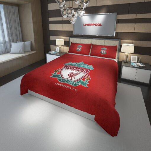 3d Liverpool Football Club Logo Duvet Cover Bedding Set