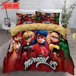 3d Miraculous Tales Of Ladybug Cat Noir Bedding Set