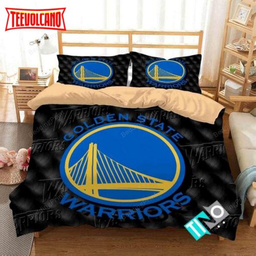 3d Nba Golden State Warriors Logo Duvet Cover Bedding Sets V1