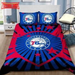 3d Nba Philadelphia 76ers Basketball Logo Duvet Cover Bedding Sets