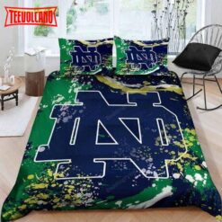 3D Notre Dame Fighting Irish Logo Duvet Cover Bedding Sets