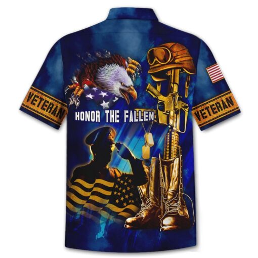 3D US Veteran Hawaiian Shirt – Honor The Fallen Hawaii Shirt