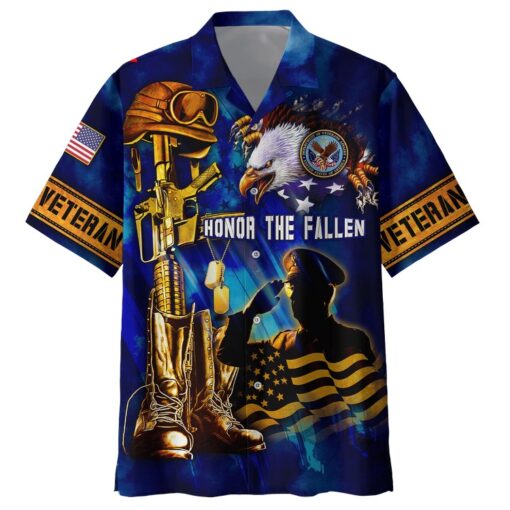 3D US Veteran Hawaiian Shirt – Honor The Fallen Hawaii Shirt