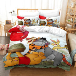 3d Winnie The Pooh And Friends Bedding Set Duvet Cover