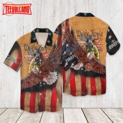 4th Of July Memorial Day Firefighter We The People Hawaiian Shirt