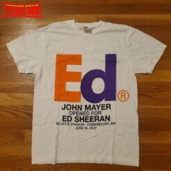 John Mayer Opened For Ed Sheeran Gillette Stadium Tour 2023 Shirt 3