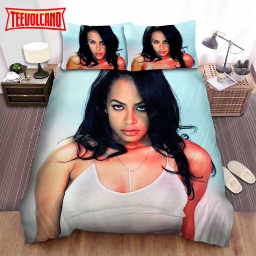 Aaliyah Singer Famous People Aaliyah Biography Duvet Cover Bedding Sets