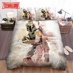 Action Poses Boba Fett Bed Sheets Duvet Cover Bedding Sets