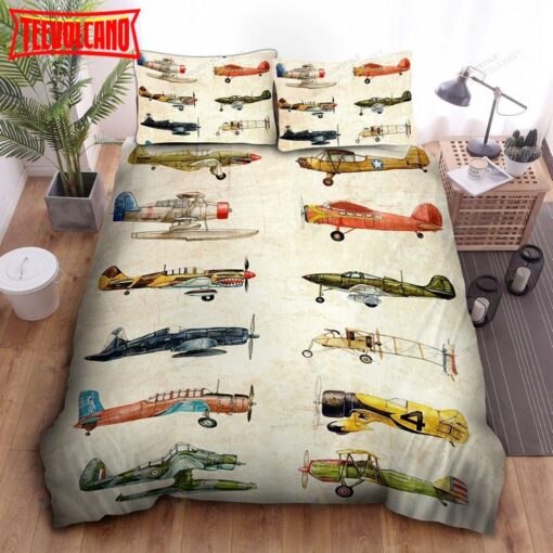 Airplane Collection Bed Sheets Spread Duvet Cover Bedding Sets