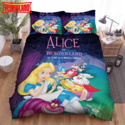 Alice In Wonderland, The Story Of The Movie In Comics Bed Sheets