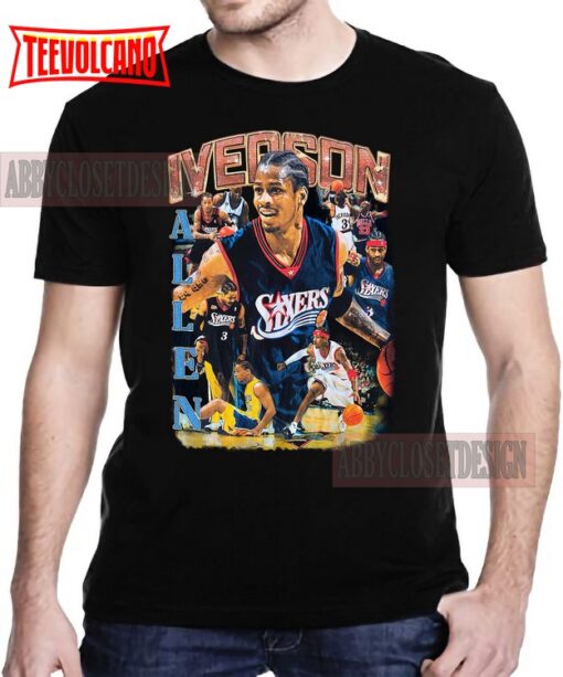 Allen Iverson Classic Retro Shirt – Allen Iverson 90s Vintage T-Shirt