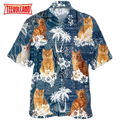 American Bobtail  3D Cat Hawaiian Shirt