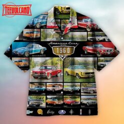 American Cars of the 1960s Hawaiian Shirt