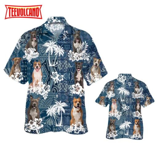 American Staffordshire Terrier Aloha Hawaiian Shirt