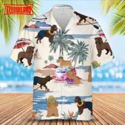 American Water Spaniel And Dog Hawaiian Shirt