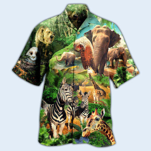 Animals Love And Conserve Our Wildlife and Diversity Hawaiian Shirt