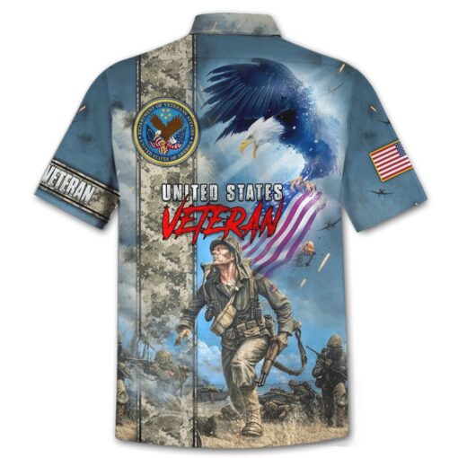 Army Memorial Day Gift Hawaiian Shirt, Veteran Hawaiian Shirt