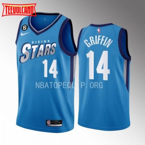 Atlanta Hawks AJ Griffin 2023 NBA Rising Stars Blue Jersey