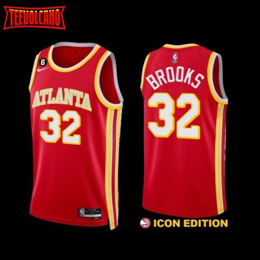 Atlanta Hawks Armoni Brooks 2022-23 Icon Edition Jersey Red