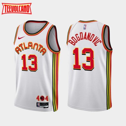 Atlanta Hawks Bogdan Bogdanovic 2022-23 Association Edition Jersey White