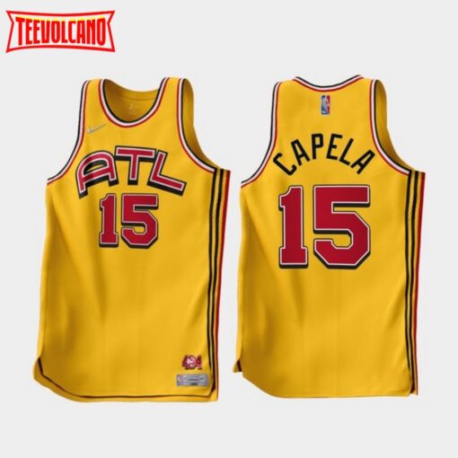 Atlanta Hawks Clint Capela 2022-23 Gold Earned Edition Jersey