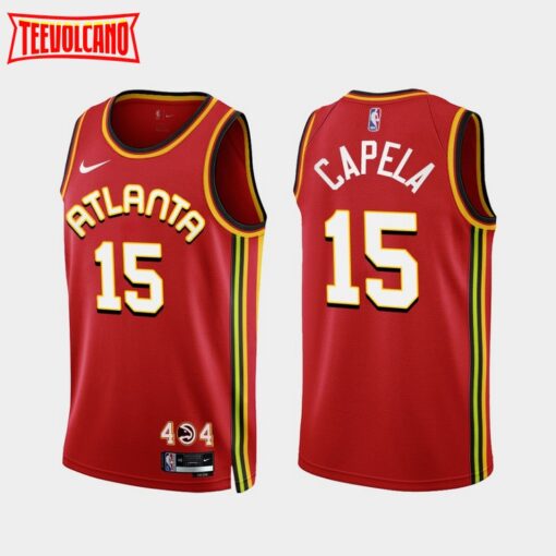 Atlanta Hawks Clint Capela 2022-23 Red Icon Edition Jersey