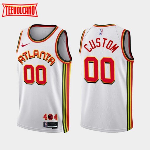 Atlanta Hawks Custom 2022-23 Association Edition Jersey White