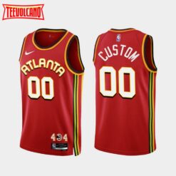 Atlanta Hawks Custom 2022-23 Red Icon Edition Jersey