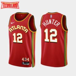 Atlanta Hawks De’Andre Hunter 2022-23 Red Icon Edition Jersey