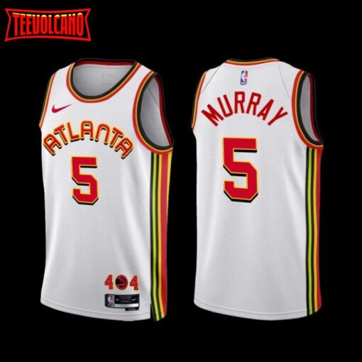 Atlanta Hawks Dejounte Murray 2022-23 Association Edition Jersey White