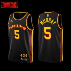 Atlanta Hawks Dejounte Murray 2022-23 Black Statement Edition Jersey