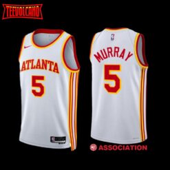 Atlanta Hawks Dejounte Murray 2023 Association Edition Jersey White