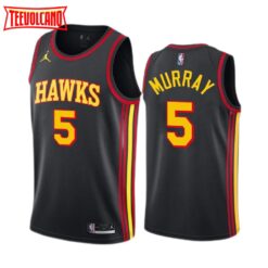 Atlanta Hawks Dejounte Murray Black Statement Edition Jersey