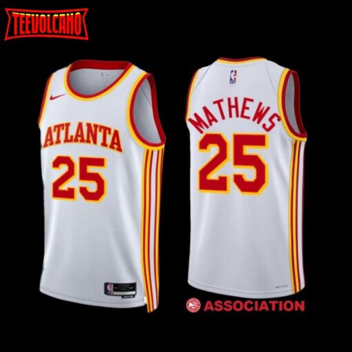 Atlanta Hawks Garrison Mathews 2022-23 Association Edition Jersey White