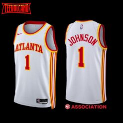 Atlanta Hawks Jalen Johnson 2022-23 Association Edition Jersey White