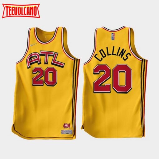 Atlanta Hawks John Collins 2022-23 Gold Earned Edition Jersey