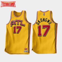 Atlanta Hawks Onyeka Okongwu 2022-23 Gold Earned Edition Jersey