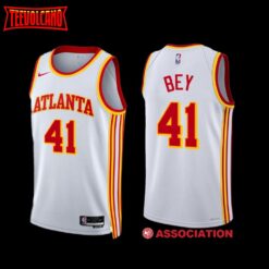 Atlanta Hawks Saddiq Bey 2022-23 Association Edition Jersey White