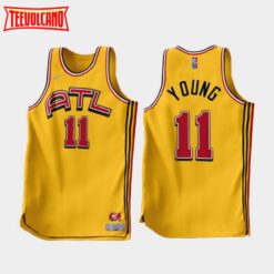 Atlanta Hawks Trae Young 2022-23 Gold Earned Edition Jersey