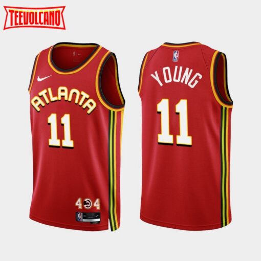 Atlanta Hawks Trae Young 2022-23 Red Icon Edition Jersey