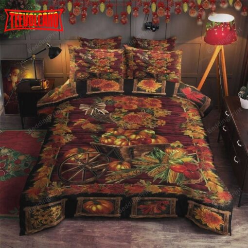 Autumn Fall With Pumpkin I Love Bumpkin Duvet Cover Bedding Sets