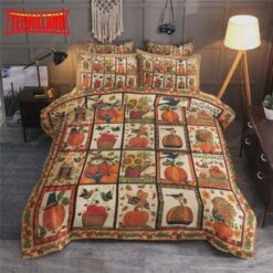 Autumn Thanksgiving On Square Duvet Cover Bedding Sets