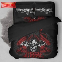 Avenged Sevenfold Logo With Iconic Colors 3d Printed Duvet Cover Bedding Sets